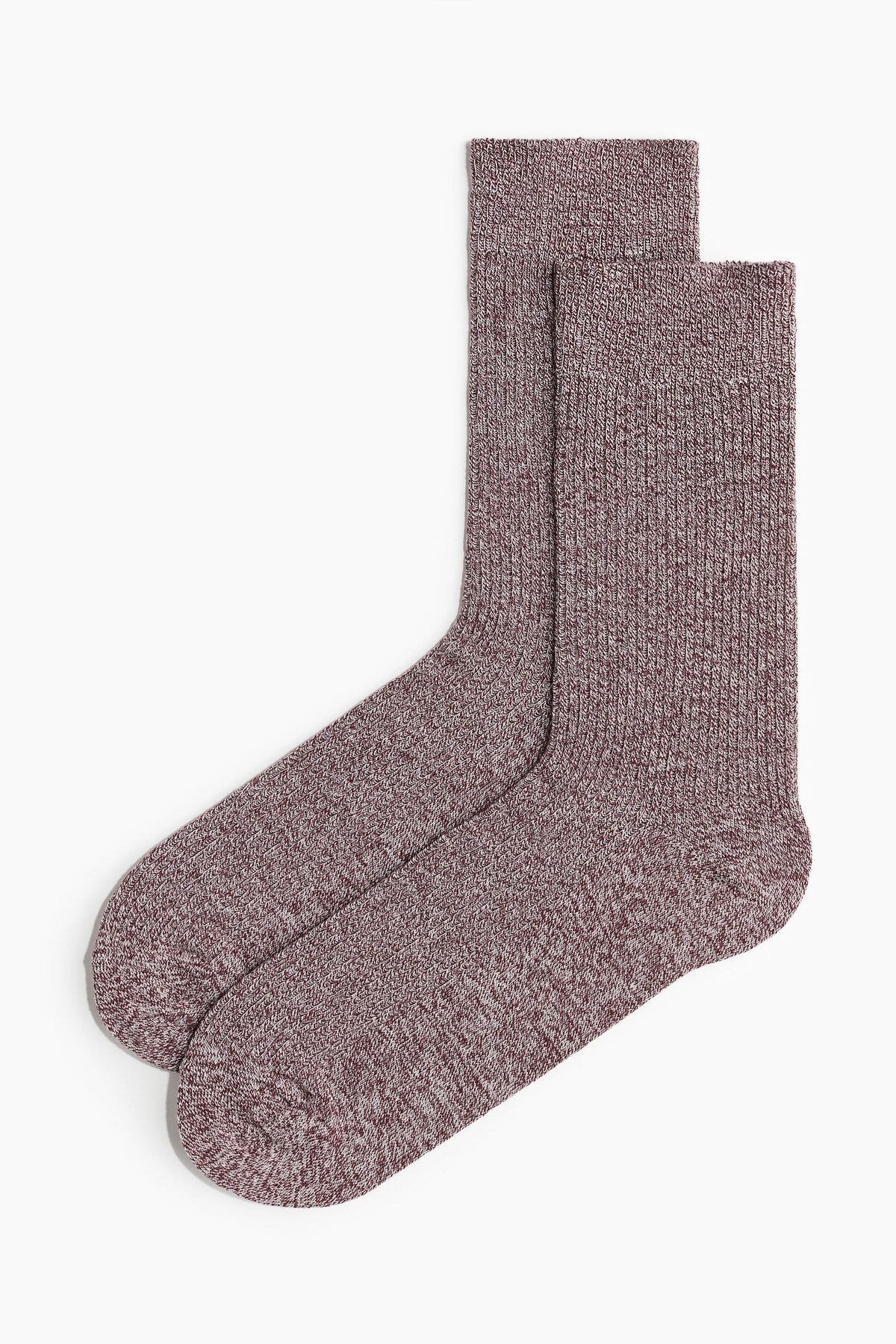 جوراب قرمز مردانه بافته تایر اورجینال H M H&amp;M
