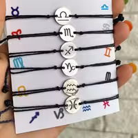 دستبند ماه تولد نقره