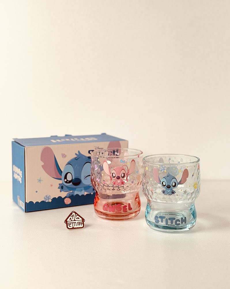 ماگ شیشه ای دوتایی استیچ دیزنی کد002590