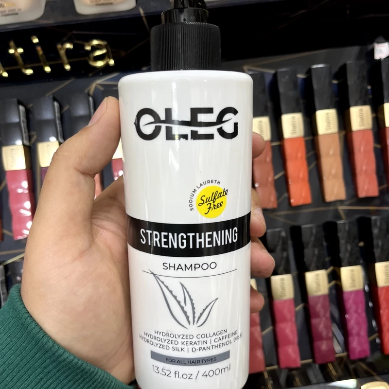 شامپو تقویت کننده اولگ OLEG Strengthening Shampoo حجم 400 میلی لیتر | amazonchi