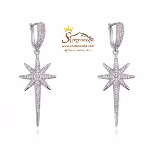 گوشواره زیر لاله گوشی ستاره دنباله دار سیلور EAR331S0