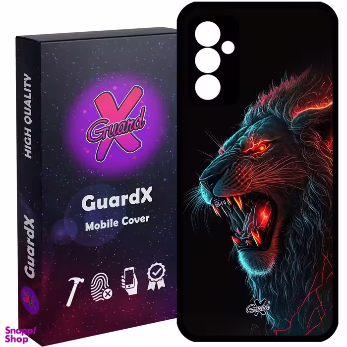کاور گارد ایکس طرح شیر مدل Glass10619 مناسب برای گوشی موبایل سامسونگ Galaxy A54 / A54 5G