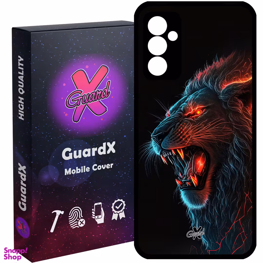 کاور گارد ایکس طرح شیر مدل Glass10619 مناسب برای گوشی موبایل سامسونگ Galaxy A54 / A54 5G