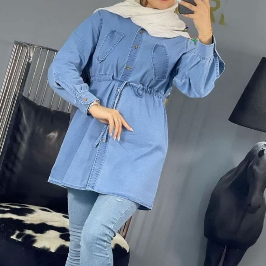 مانتو جین کاغذی