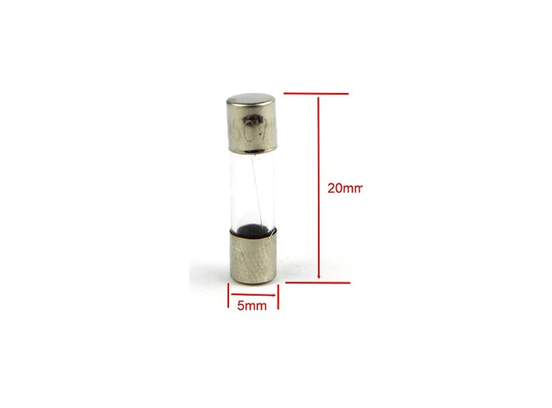 بسته 10 عددی فیوز شیشه ای 0.1A - 250V سایز 5X20 | amazonchi