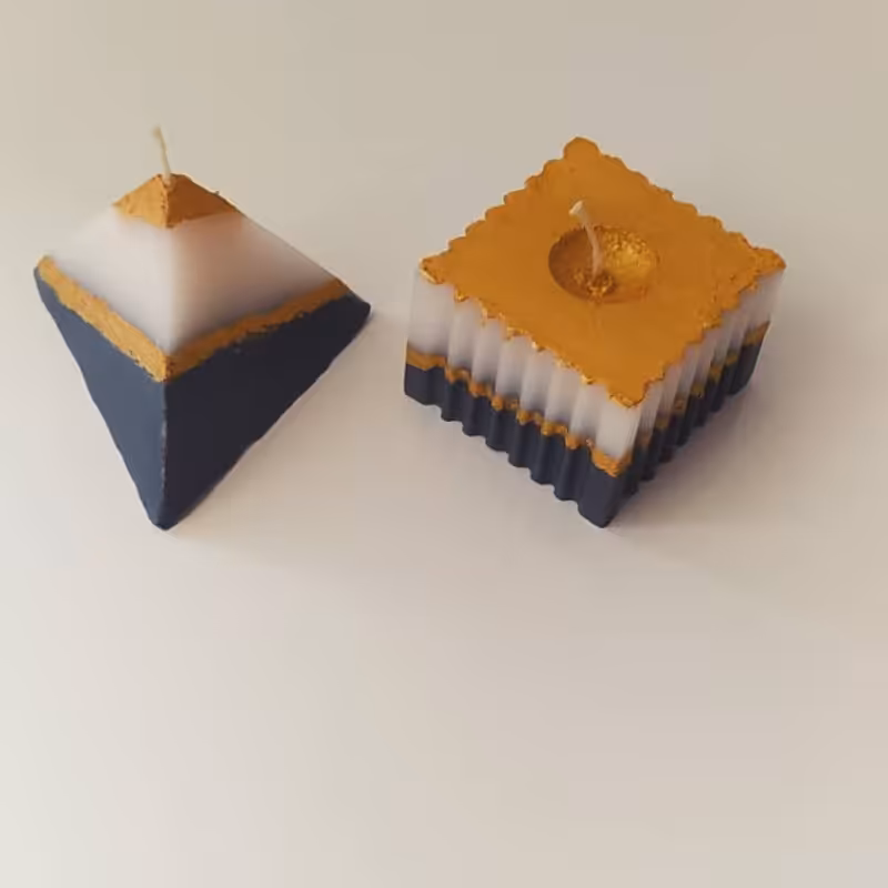 شمع های دست ساز،در طرح های مختلف ،رنگ بندی دلخواه