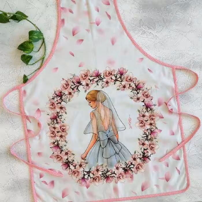 پیشبند مخمل نسوز مدل لیلیان طرح 35