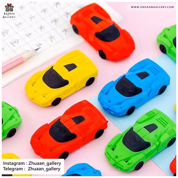 پاک کن طرح ماشین مسابقه