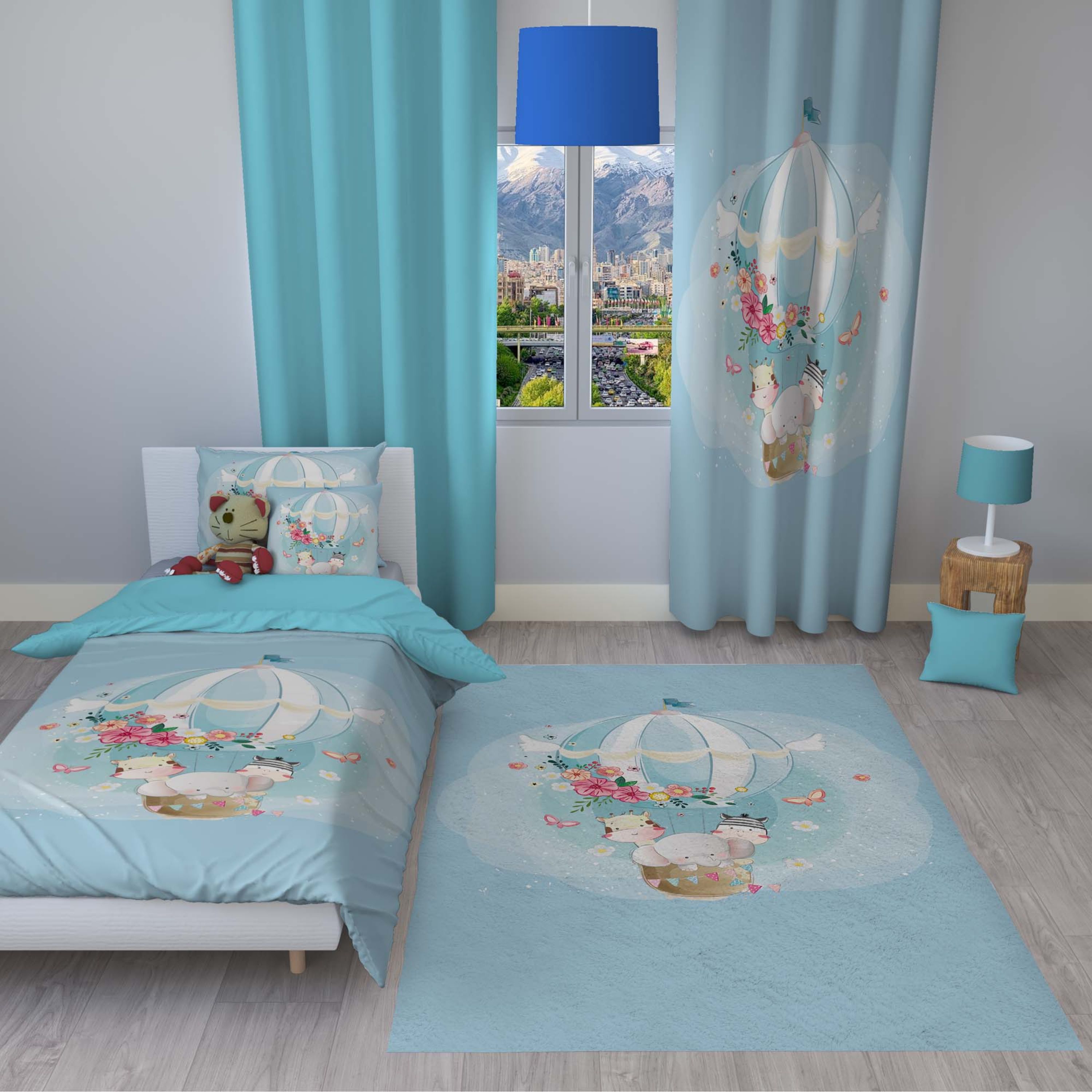 سرویس روتختی مدل 123 یک نفره 4 تکه سایز 140x230