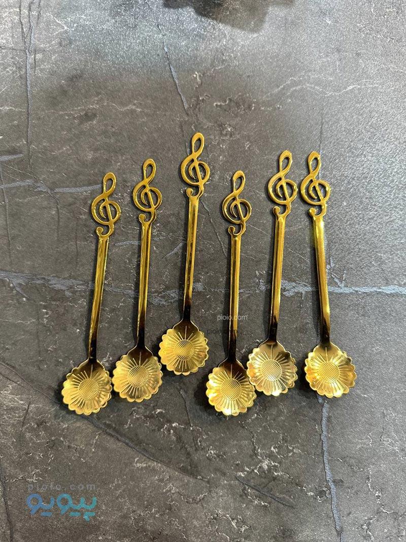 قاشق استیل ملودی طرح گل