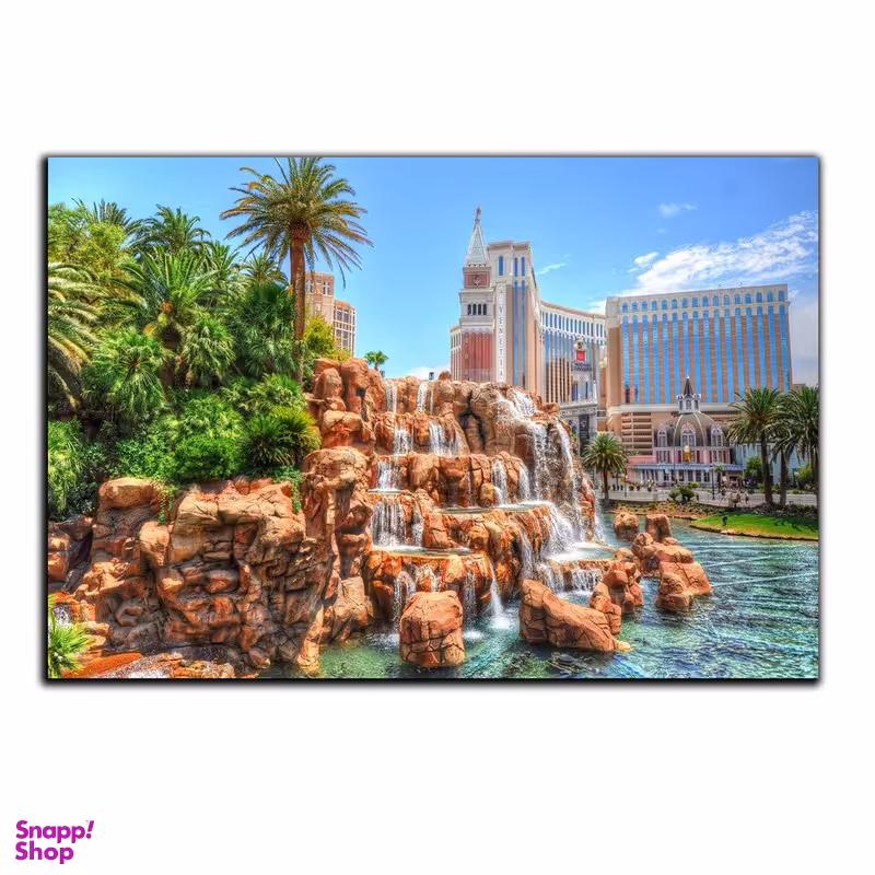 تابلو شاسی بکلیت طرح منظره شهر لاس وگاس مدل SH-339