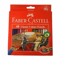 مداد رنگی 48 رنگ جعبه مقوایی فابر کاستل کلاسیک Faber-Castell