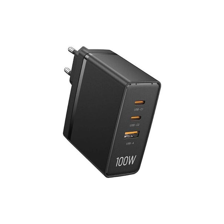 شارژر دیواری 100 وات سه پورت ونشن مدل (C C A) GaN Charger