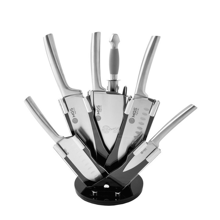 سرویس چاقو آشپزخانه 9 پارچه ام جی اس مدل KS-8014s