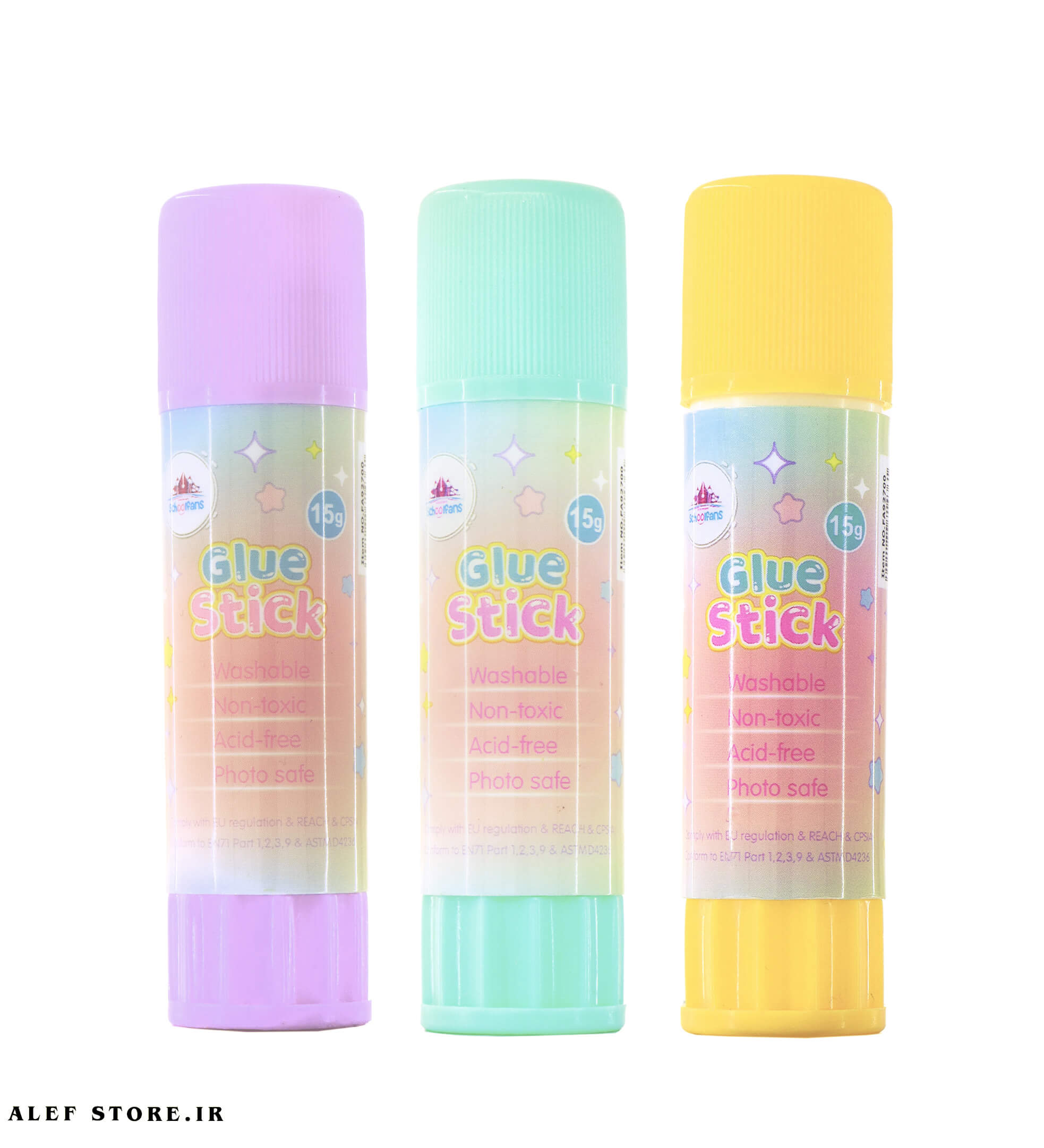 چسب ماتیکیGLUE STICKطرح رنگین کمانی