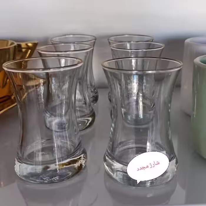 نیم لیوان چای خوری لب طلا