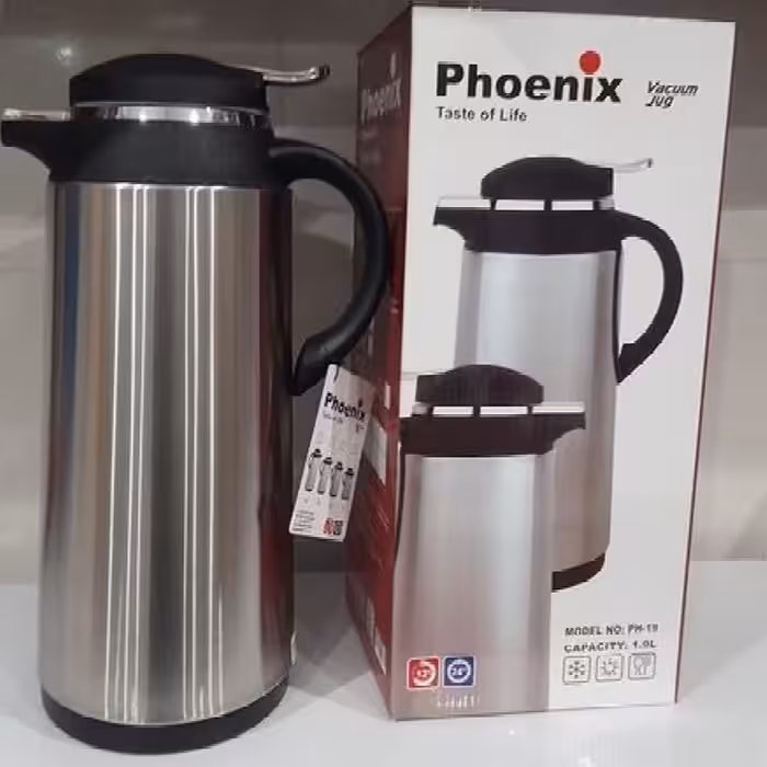 فلاسک 1.9 لیتری فونیکس استیل داخل شیشه