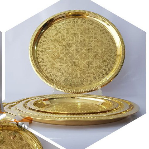 سینی برنجی هندی سایز 2