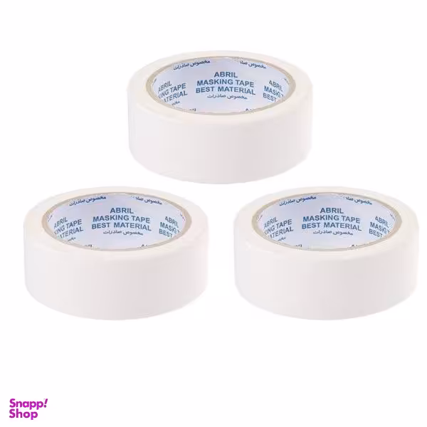 چسب کاغذی آبریل مدل 16yard عرض 4 سانتی متر بسته 3 عددی