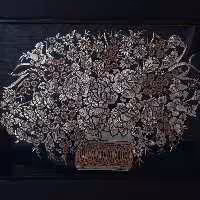 تابلوی قلم زنی روی و مس طرح سبد گل 
سایز بزرگ 