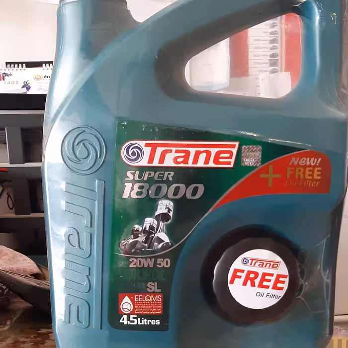 روغن موتور ترن18هزار کیلومتر کارکرد sm آخرین سطح کیفیت روغن در حجم 4.5 لیتری و تحت لیسانس کره همراه با فیلتر روغن 