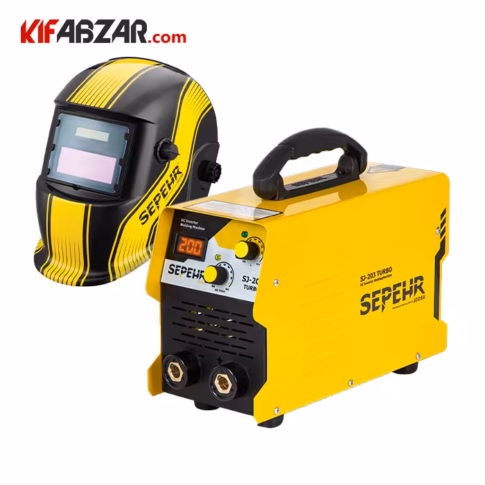 اینورتر جوشکاری 200 آمپر سپهر جوش + ماسک جوشکاری اتوماتیک سپهر جوش