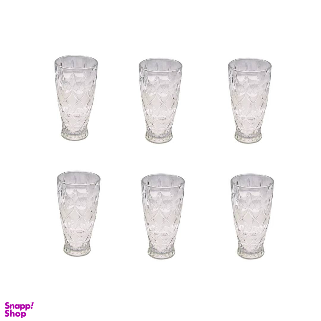 لیوان طرح آنجلیکا مدل E001 بسته 6 عددی