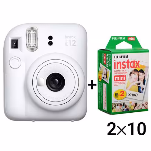دوربین عکاسی چاپ سریع اینستکس مینی 12 فوجی فیلم Fujifilm Instax Mini 12 White   Film20
