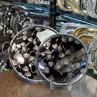 سینی گرد استیل 2تیکه اماراتی