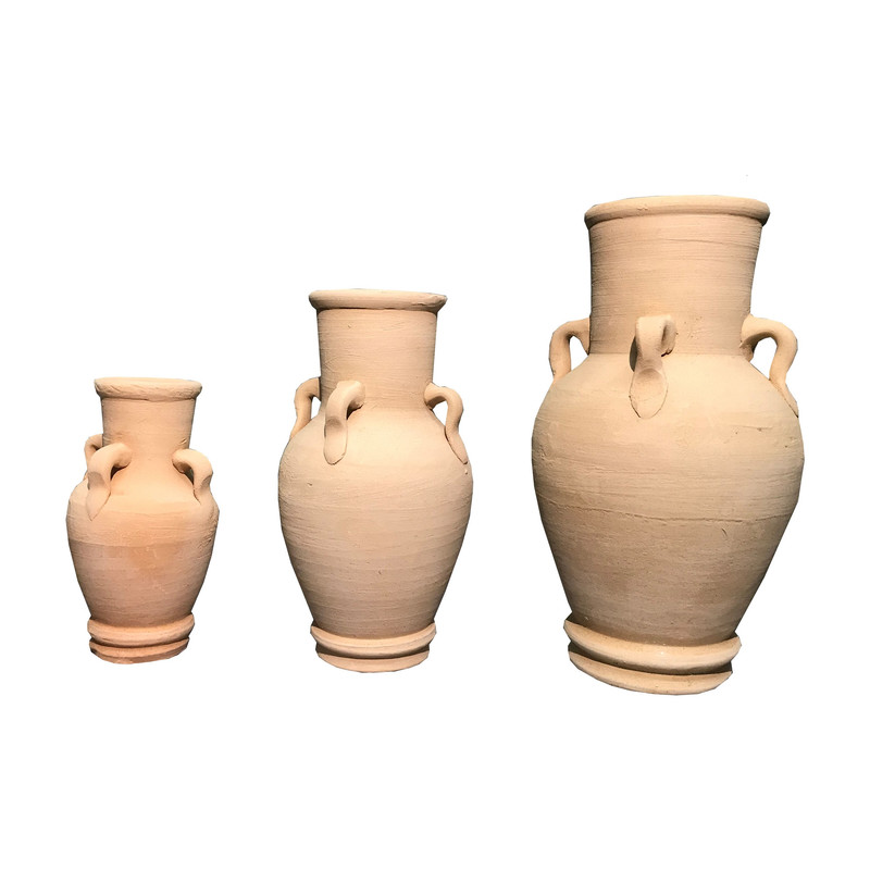 کوزه سفالی خام کد KOZ100 مجموعه سه عددی ( پس کرایه )