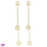 گوشواره طلا 18 عیار رزا مدل EG112