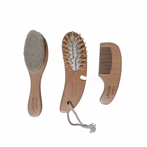 ست شانه برس چوبی اونت سه تکه  avent