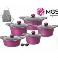 سرویس قابلمه 13 پارچه گرانیت MGS کره ای C زرشکی