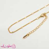 زنجیر زنانه ژوپینگ طلایی 45 سانت کد 1491