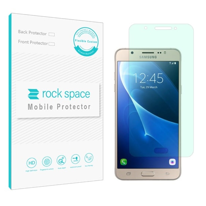 گلس سامسونگ J7 مدل نانو هیدروژل گرین لایت برند راک اسپیس