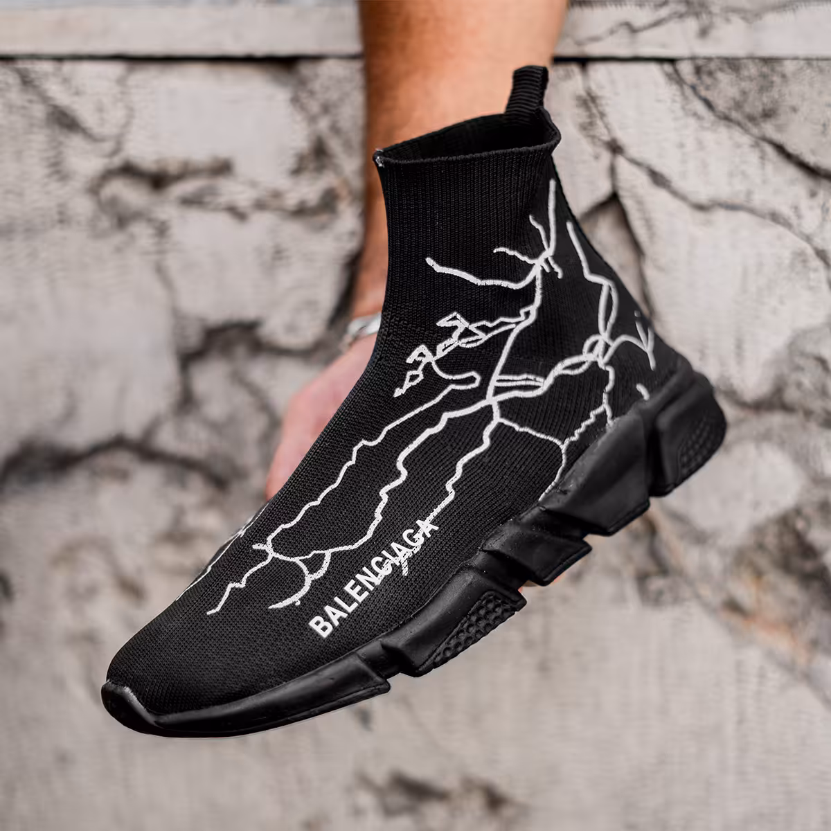 کفش ورزشی Balenciagaمردانه مشکی مدلAgras