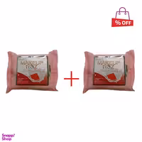 دستمال مرطوب آرایش پاک کن میکاپ رز (MakeUp Rose) مناسب پوستهای نرمال بسته 25 عددی مجموعه 2 عددی