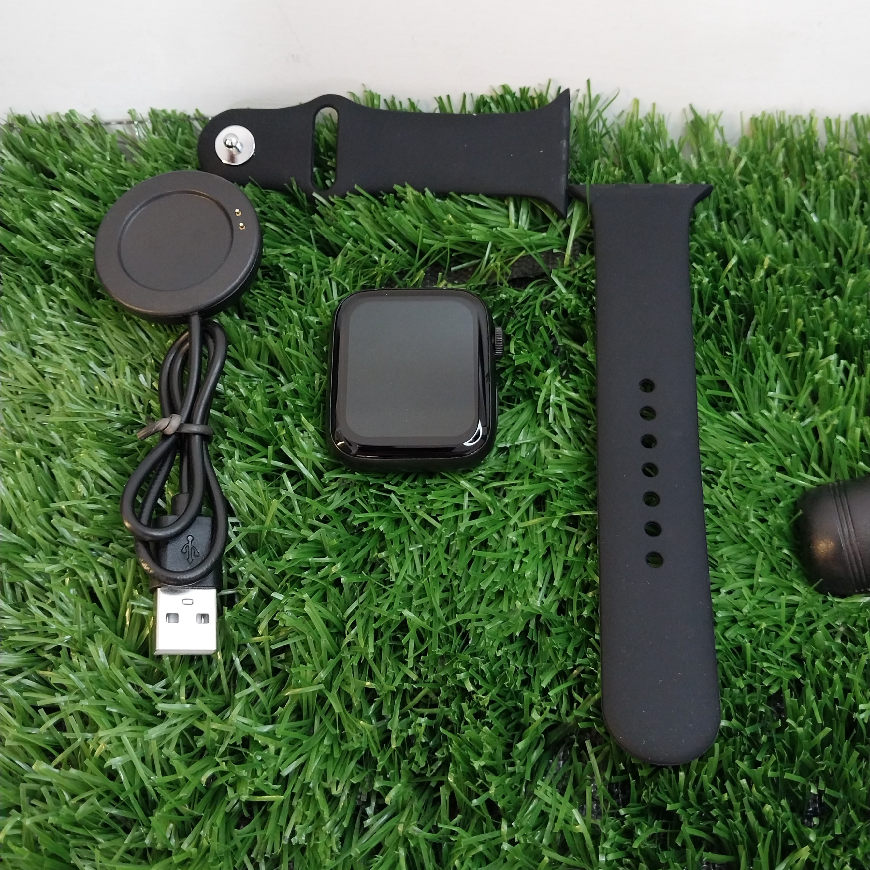 ساعت هوشنمد W7 بند سیلیکون مشکی