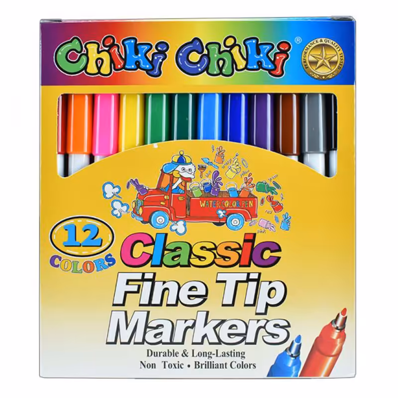ماژیک رنگ آمیزی 12 رنگ چیکی چیکی Chiki Chiki کد LA43 &ndash; قیمت و خرید | برایتو