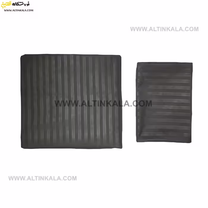 سرویس ملحفه کشدوز یکنفره دوتکه 120×200 طرح هتلی نوک مدادی