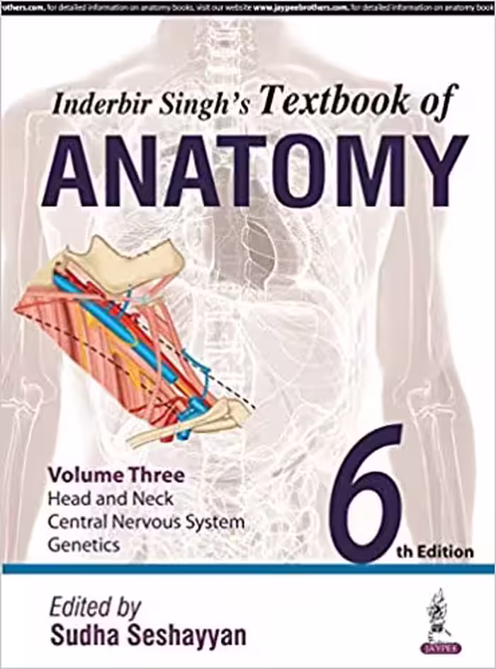 󾕇 دانلود کتاب Inderbir Singh'S Textbook Of Anatomy Head And Neck Neuroanatomy Genetics, 6th ed, 2016 - دانلود کتاب های دانشگاهی