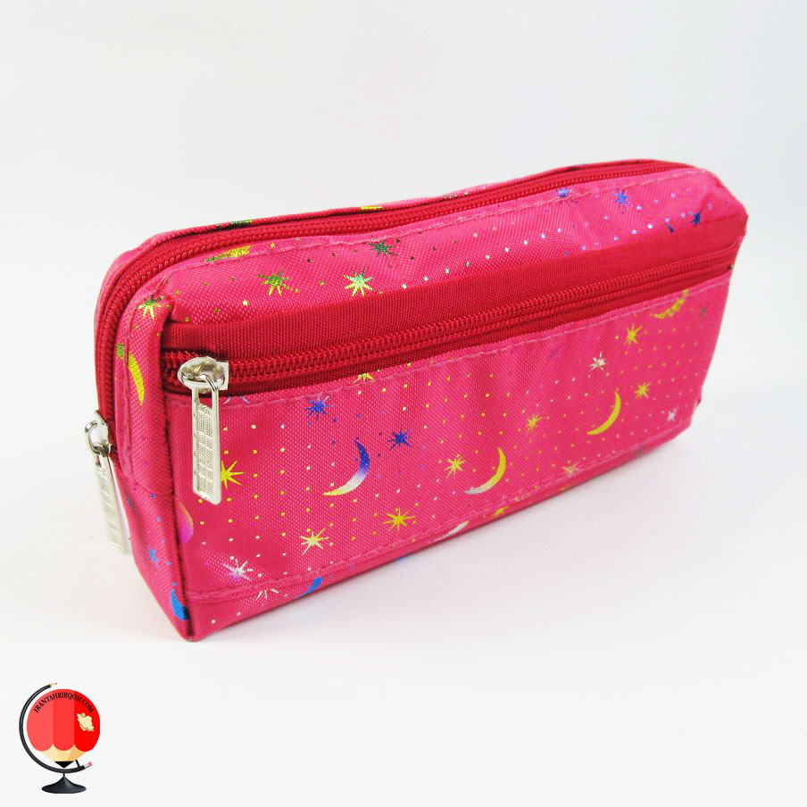 جامدادی دخترانه سه زیپ طرح ستاره مدیسا