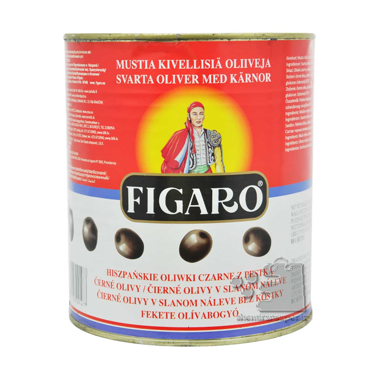 زیتون سیاه 3 کیلویی فیگارو - figaro