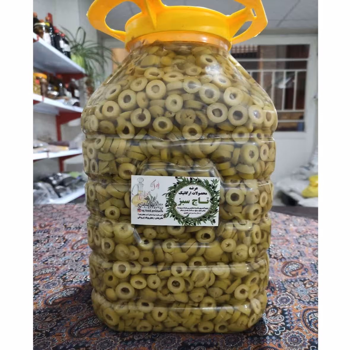 زیتون اسلایس تاج سبز 