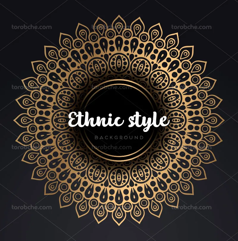 وکتور بکگراند ماندالا رنگی | گرافیک با طعم تربچه