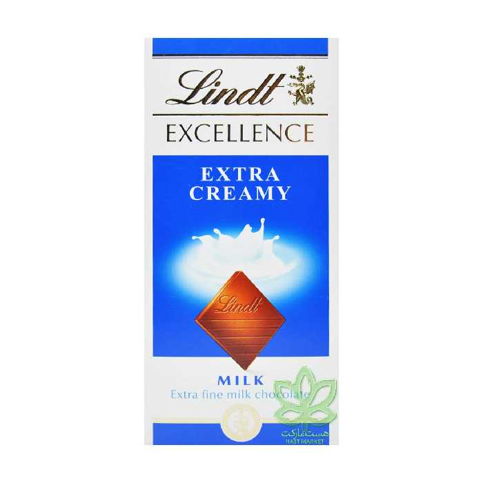 شکلات شیری اکسترا کرمی 100 گرم لینت - lindt