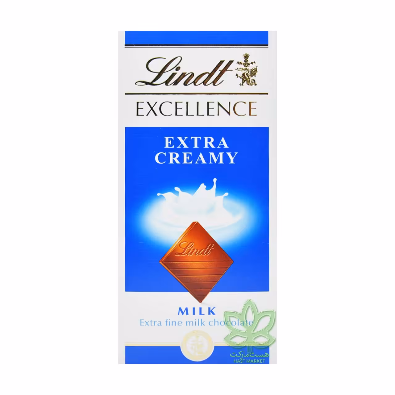 شکلات شیری اکسترا کرمی 100 گرم لینت - lindt
