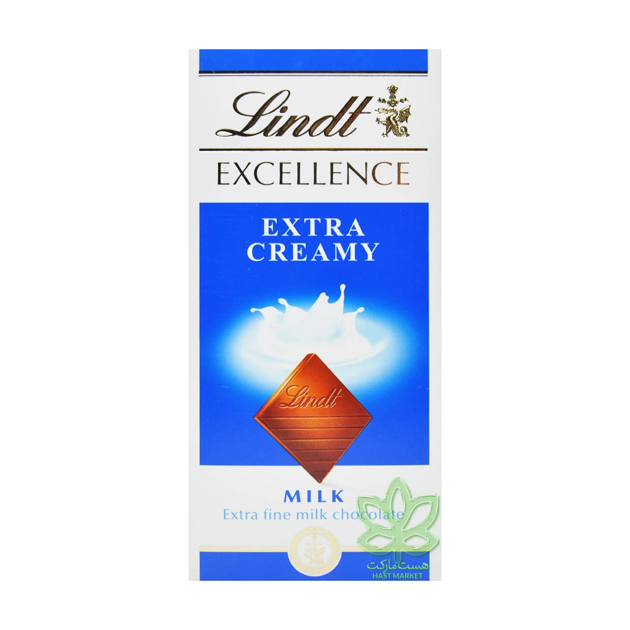شکلات شیری اکسترا کرمی 100 گرم لینت - lindt