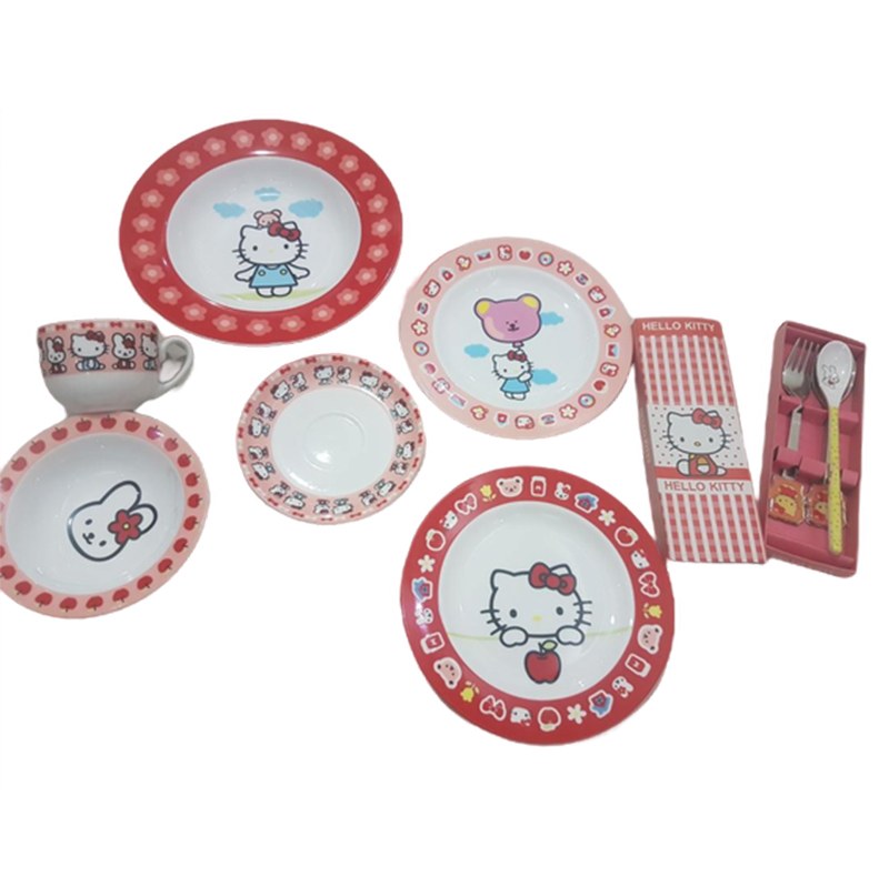 سرویس غذا خوری چینی زرین کودک 9 پارچه و 5 پارچه