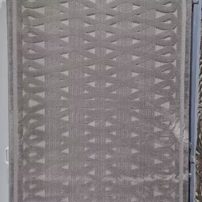 فرش پاتریس  فرش گلیم مدرن 400شانه طرح آبنوس طوسی  تیره سایز یک دریک ونیم متری